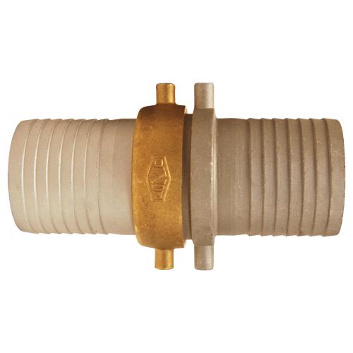 CAB200 King™ Short Shank Suction Complete Coupling NPSM CAB200 King™ Short Shank Suction Complete Coupling NPSM Aluminum with Brass nut